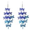1 Pair Fashion Women Lady Elegant Rhinestone Dragonfly Dangle Ear Stud Earrings