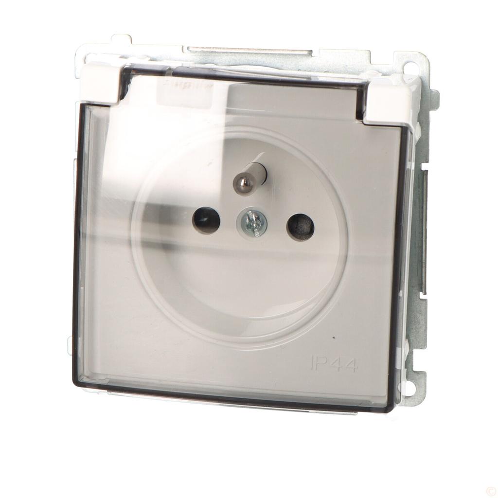 Single Socket with Grounding, IP44, Smoke Class, with Shutters BMGZ1BZ.01/11