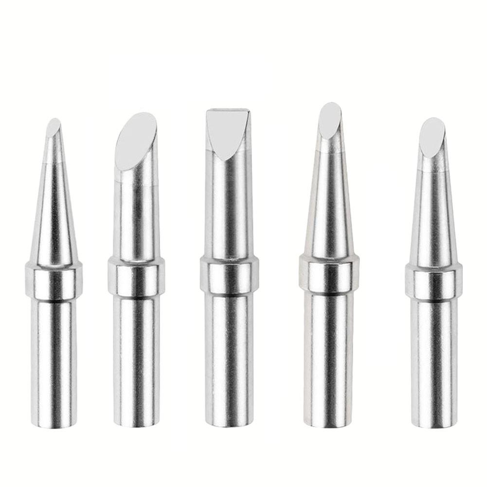 Set Soldering Iron Tips Silver Tools Oxygen-free Copper