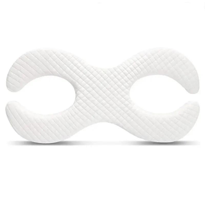 

1pcs Memory Foam Beauty Pillow for Side Sleepers - Anti-Wrinkle & Neck Lines Face Design with Orthopedic Neck Support білий