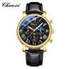 CHENXI Chenxi Multifunctional Men's Business Watch Moon Phase Calendar Waterproof Watch