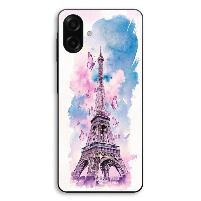 Coque Pour Samsung Galaxy A07 Tour Eiffel Papillon coloré Maniacase