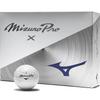 Mizuno Pro X White Golf 1 Dozen 5NJBT835 Balls, (12 Balls),
