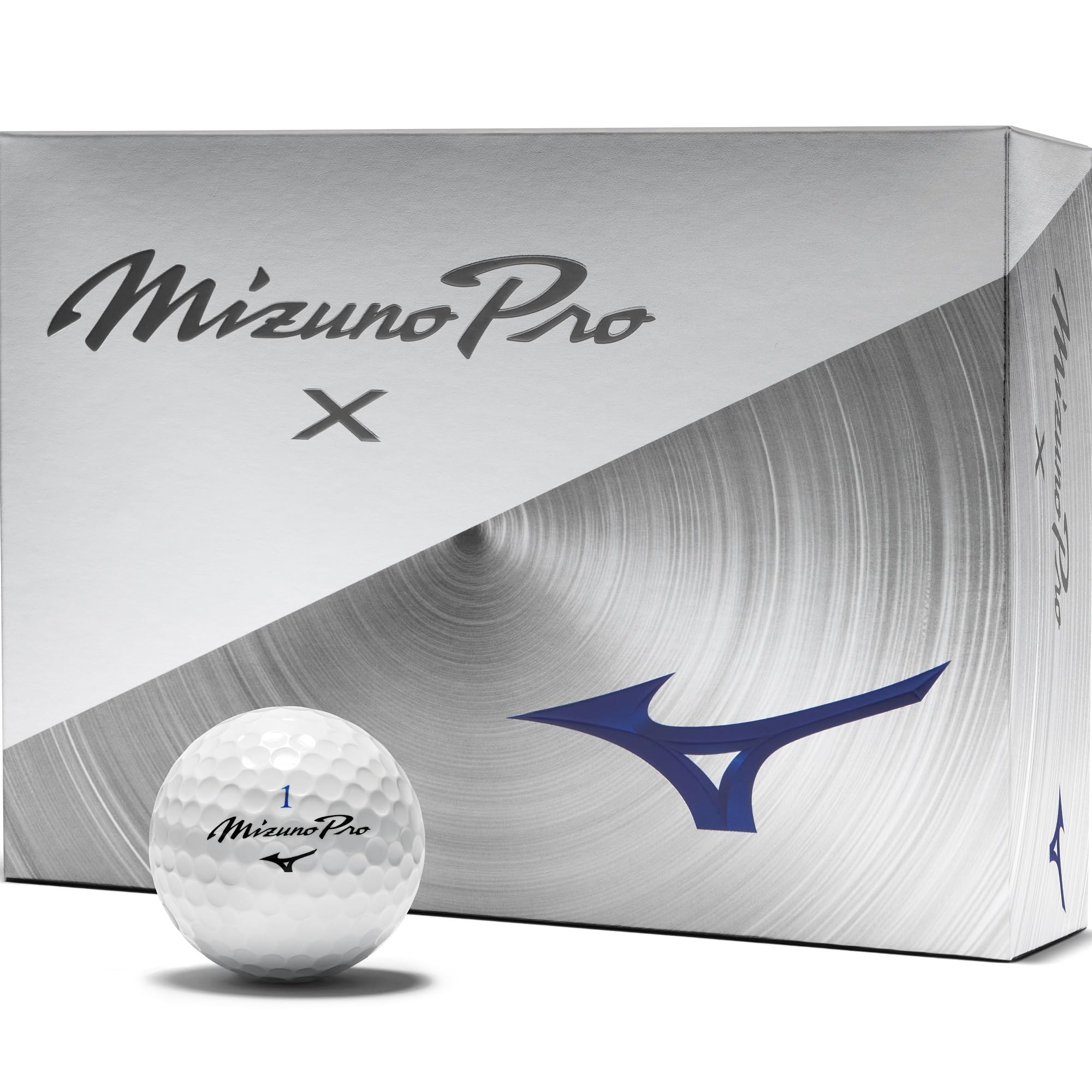 

MIZUNO Pro X White Golf 1 Dozen 5NJBT835 Balls, (12 Balls), белый
