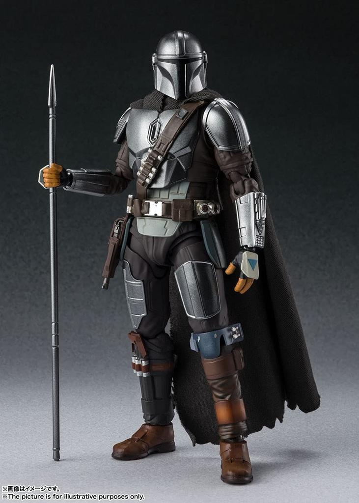 TAMASHII NATIONS Star The Mandalorian Mandalorian 150 mm bemalte bewegliche Figur SHFiguarts Wars (Din Djarin) Ca.. ABS & PVC & Stoff