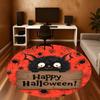 1PC Halloween Bat Office Round Area Rug, Under Office Chairs Bedroom Living Room Home Decor, Carpet for Office -1110134