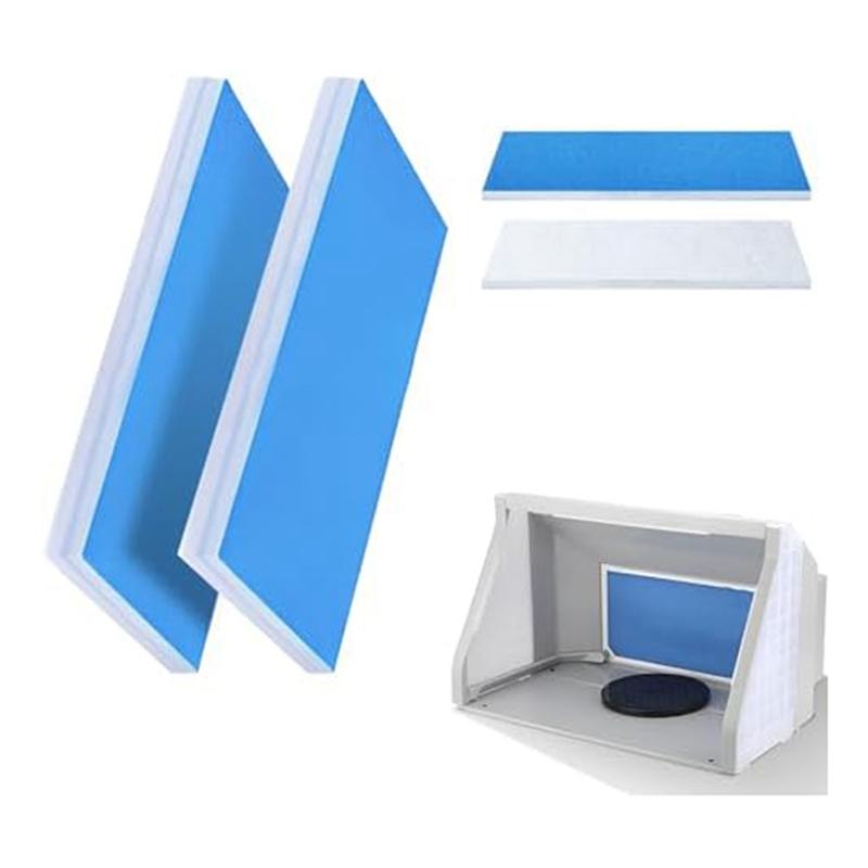 4 Piece Spray Booth Filter, Spray Booth Filter Set, Double Layer Design For Spray Painting Enthusiasts, Spray Booths