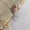 High-End Moissanite Water Drop Pendant Necklace for Women – Elegant, Versatile Gift Jewelry for Girlfriend