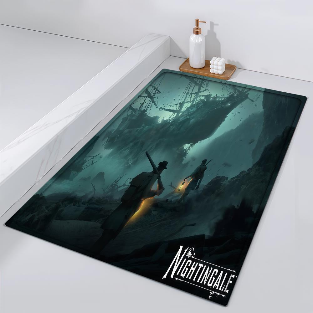 Door Game Mat N-Nightingale Bedside Entrance Bath Floor Game Decoration Corridor Door Mat Survival Carpet Living Room Balcony
