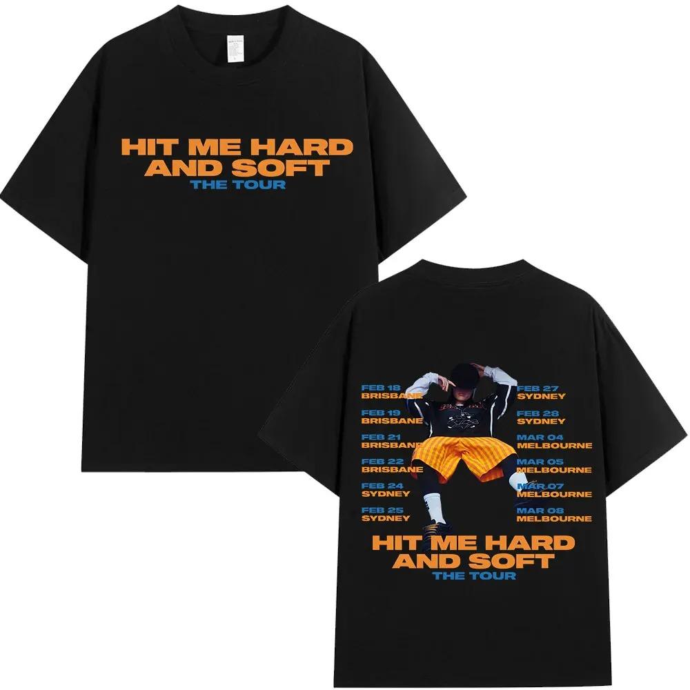 2026 Hip Hop Street Tshirt Hit Me Soft Hard Tour Tshirt Mens Womens Fashion Cotton Loose Comfortable Short Sleeve Fan Gift