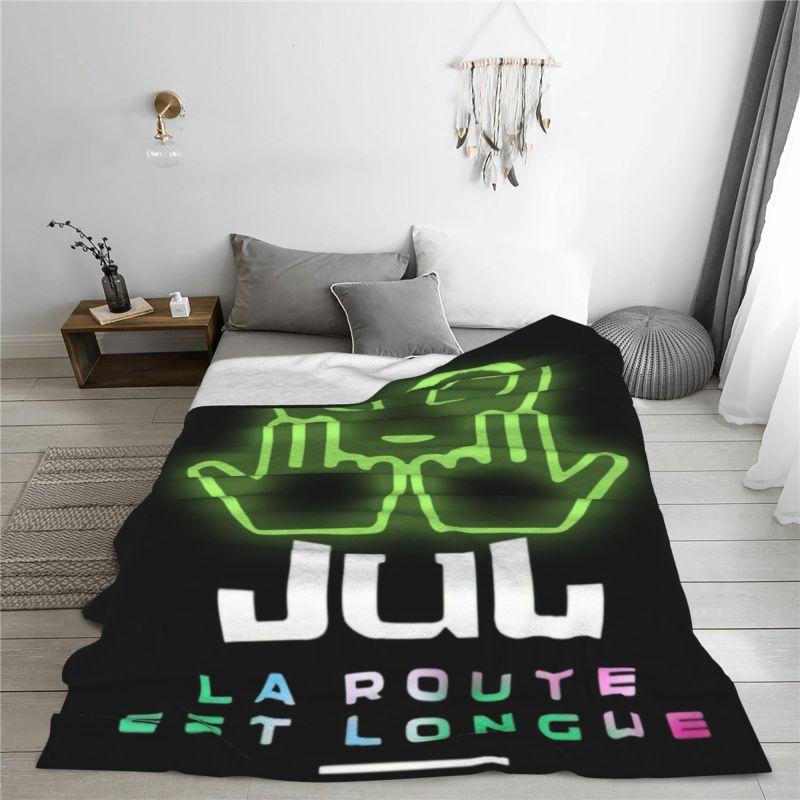 Custom 3D Printed Jul French Rapper Blankets Breathable Soft Flannel Summer Throw Blanket for Sofa Outdoor Bedding
