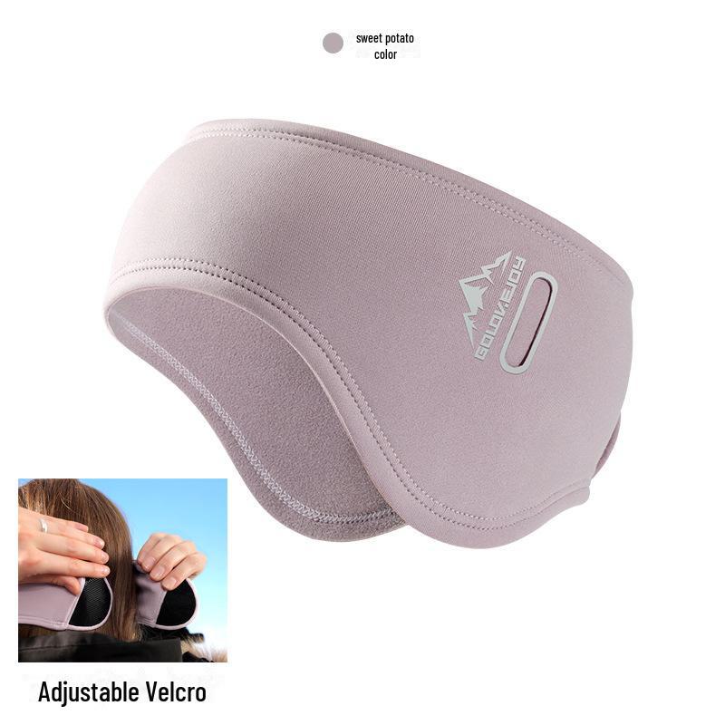 Men's Winter Windproof Ski Earmuffs: Double-Layered, Head/Back-Mounted for Outdoor Sports.