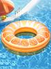 Fruit Pool Float, Watermelon Kiwi Orange Lemon Swim Ring, Beach Ball - Inflatable Tube Floating Water Toys
