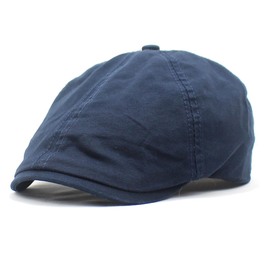 New solid color beret men's and women's fashion forward hat cotton cap summer visor