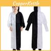 Unique Halloween Black And White Demon Costume For Kids With Polyester Comfort Fit