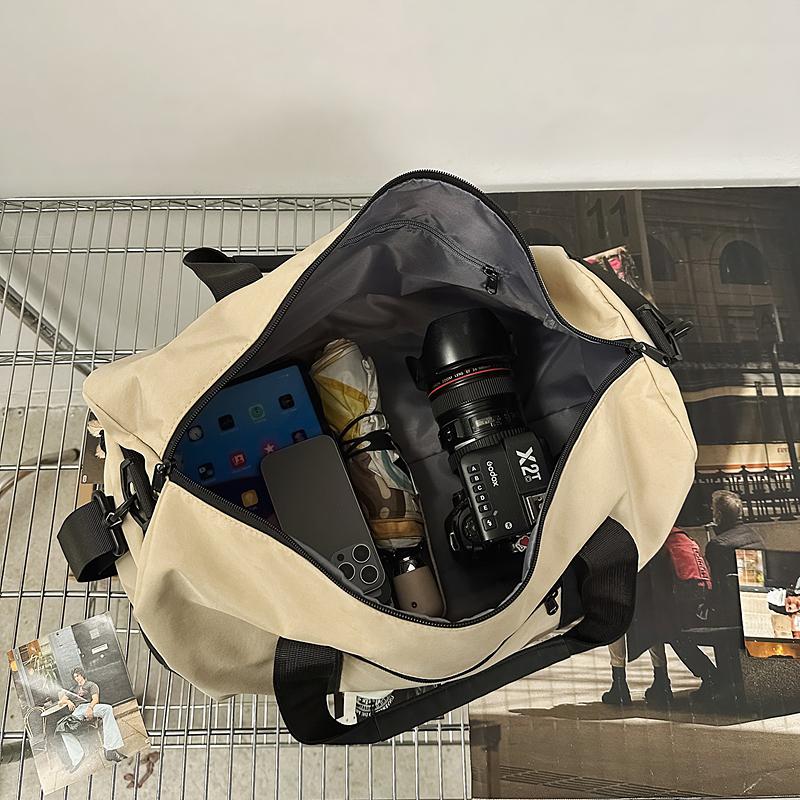 Reiseveske Stor Kapasitet Tørr og Våt Separat Vannavvisende Duffelbag Separasjon Sko Lommer Sports Fitness Bag