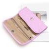 Portable Polyester Jewelry Storage Roll Perfect for Travel Compartments Compact Accessory Organizers Earrings Necklaces