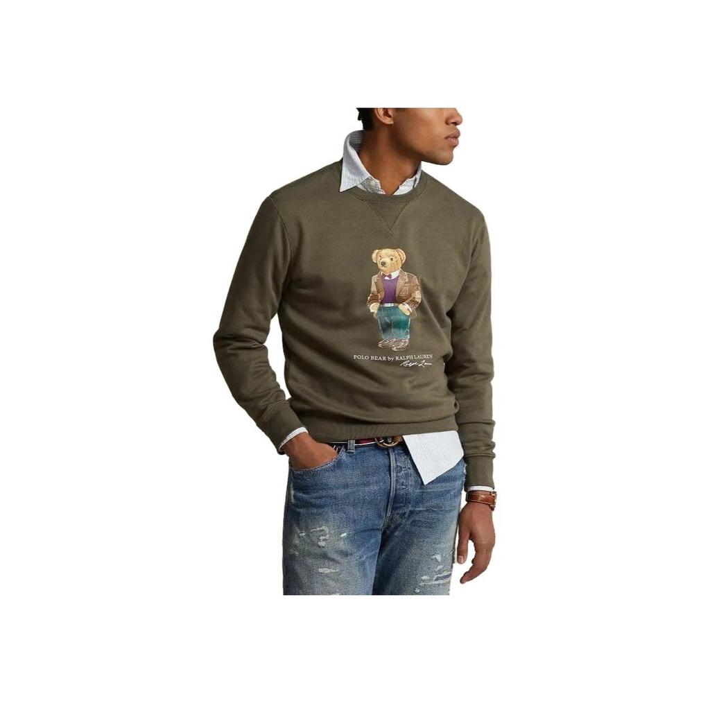 Polo Ralph Lauren Polo Bear Fleece Sweatshirt Men Sweatshirt Brown MNPOKNI16823-232