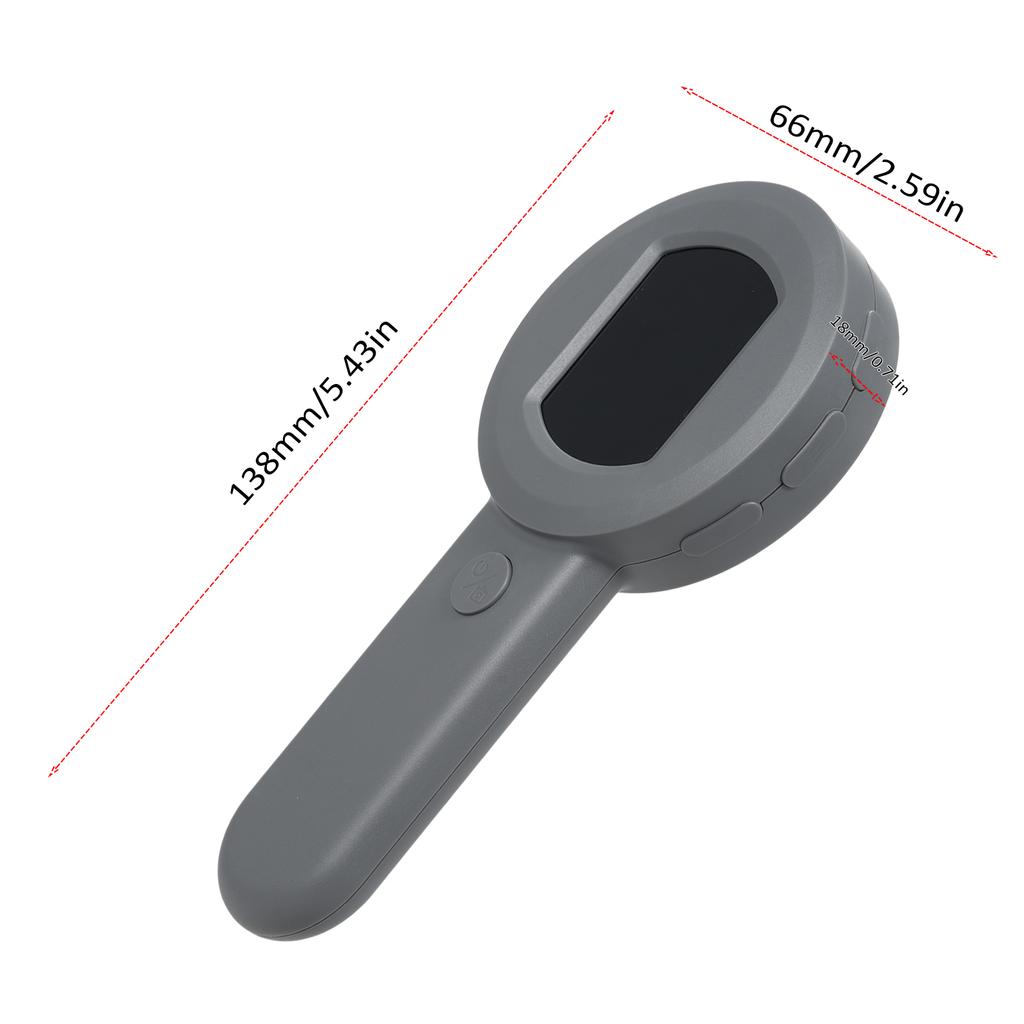 Digitale Lupe mit 2,0-Zoll-IPS-Bildschirm, 100-fache Vergrößerung, mit Lichtlupe zum Lesen