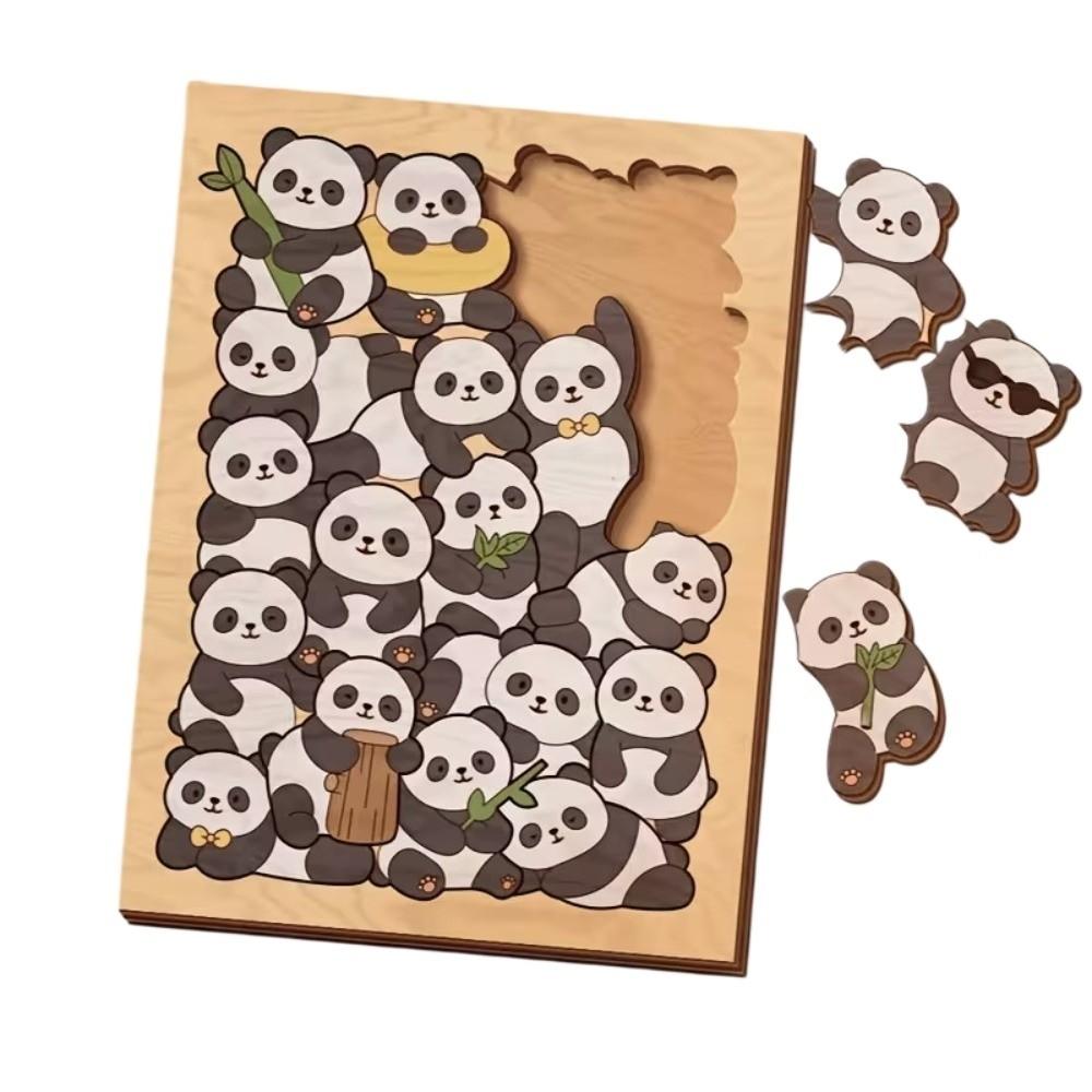 Wooden Puzzle Painting Decorative Plaque Tabletop Decoration Puzzle Decorative Plate Home Decor
