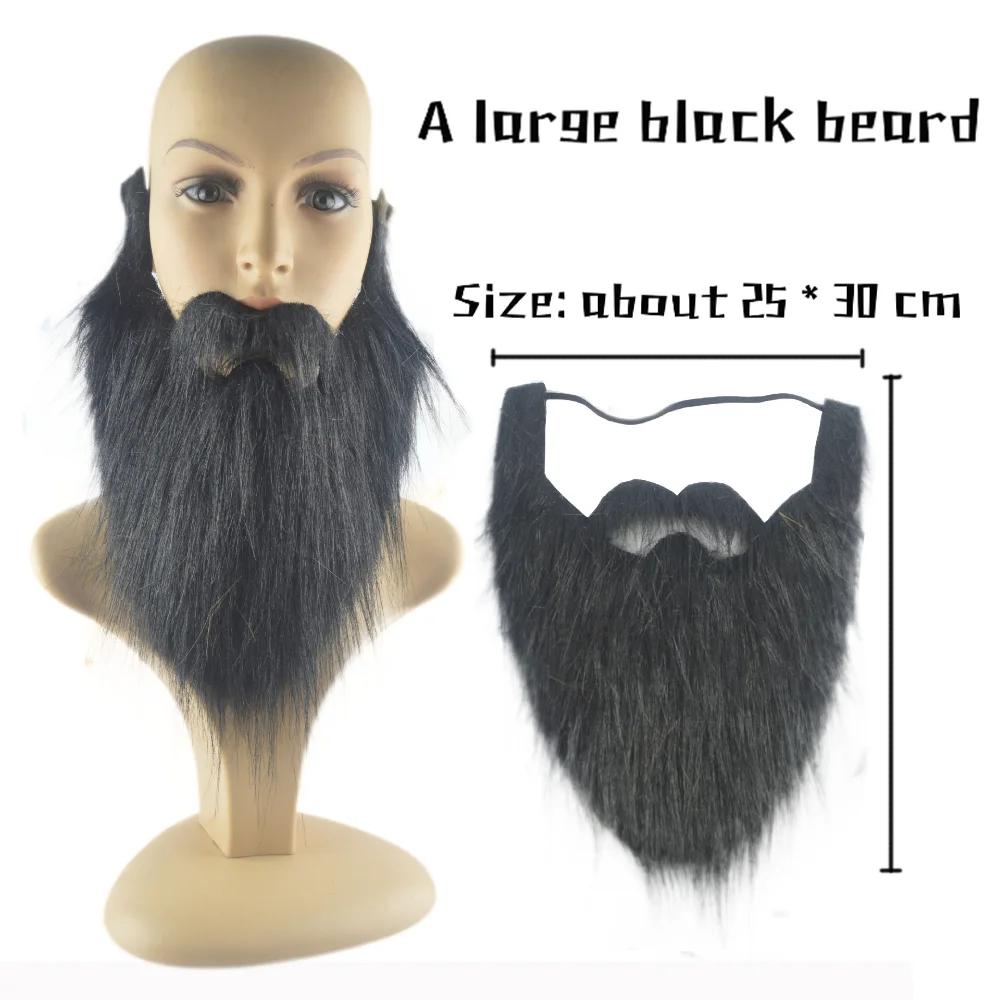 30 см реалистичная искусственная борода длинная пушистая усы дедушка Санта Клаус косплей — фото 10