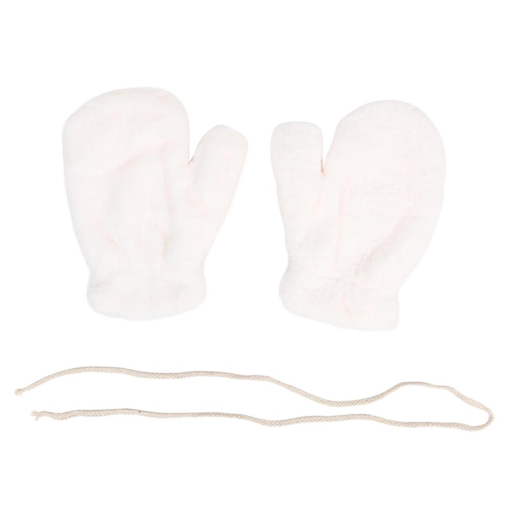 Winter Plush Gloves Thicken Soft Fluffy All Fingers Gloves Cute Windproof Warmer Mittens Women Solid Color Keep Warm Mittens