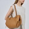 Top-Grain Cowhide Leather Large-Capacity Women's Tote Bag, Versatile Minimalist Smiley Face Handbag Bag Luxury Designer Wing Bag