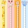 Cartoon Animal Height Measurement Sticker Peel Stick Self-Adhesive Bedroom Play Room Nursery Kindergarten Baby Growth Chart Ruler Decal