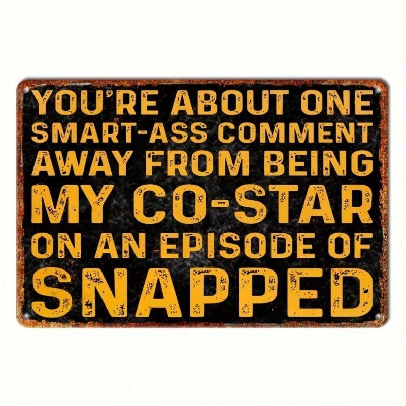 Metal Wall Art Decor Sign 20x30cm Hanging Plaque