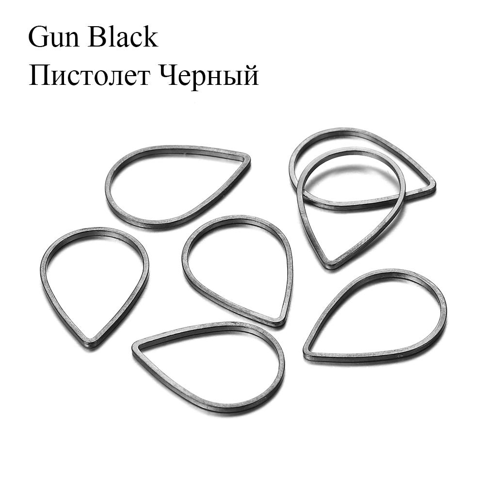 30Pcs/lot Waterdrop Teardrop Jump Rings For DIY Jewelry Making Findings Accessories Supplies Earring Hooks Necklaces Connectors