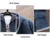 Men's Versatile Zipper Pocket Hooded Thick Knit Jacket for Autumn & Winter