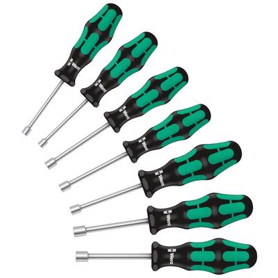 WERA Chave de Soquete Hexagonal 029510 Conjunto de 7 Peças, 5,5-13mm,