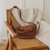 Johnature Simple Solid Color Hobos Genuine Leather Women Bag Natural Soft Real Cowhide Casual Shoulder & Crossbody Bags