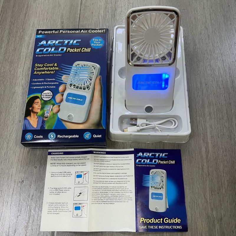 Portable USB Neck and Handheld Fan, Battery Powered Mini Fan 15.4x3.8x23 cm