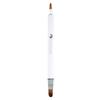 Double-Ended Retractable Lip Brush with Cap – Portable Metal Lip Liner and Lipstick Brush