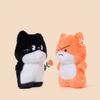 Cartoon Couple Cat Plush Toys Soft Stuffed Cartoon Animal Kitty Doll Black Cats Pillow Cushion Christmas Birthday Gift For Kids