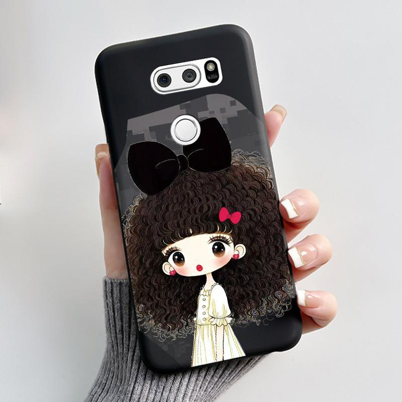 Casing For LG V30 V30+ V30S V30S+ V35 V35+ ThinQ Slim Soft Black Silicon Case Aesthetic Luxury Cute Cool Boys Girls Back Cover
