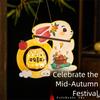 DIY Craft Middle Autumn Festival Lantern Cartoon Hanging Rabbit Lamps  Moon Festival