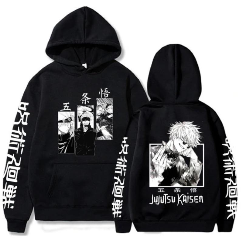 Anime Hoodie Hip Hop Men Women Loose Long Sleeve Autumn Pullover Print Hooded Sweatshirt