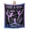 Love Gymnastics Fleece Throw Home Decor Soft Cozy Blanket Bed Couch Sofa for Girls Boys Teens Blanket 50"X40"
