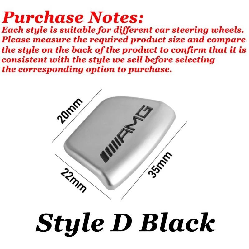 ABS Logo AMG Emblem Car Steering Wheel Sticker For Mercedes Benz AMG W203 W204 W205 W176 W211 W212 W213 GLA GLC Auto Accessories