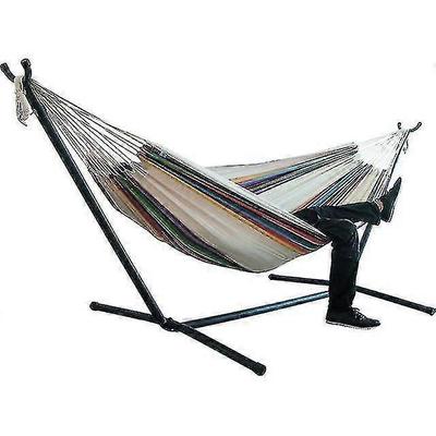 60#Rede de duas pessoas para acampamento, cadeira de balanço espessa, cama suspensa ao ar livre, cadeira de balanço de lona, não inclui suporte de rede, 200*150cm