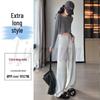 2026 Spring/Autumn New Style High Waist Slim Fit Wide Leg Straight Floor-Length Banana Pants