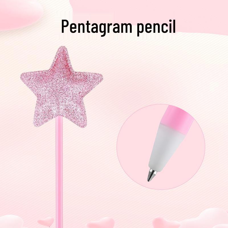 Cross-border Festival Star Sequin Ballpoint Pen - Plush Valentine's, Easter, Halloween Party Gift