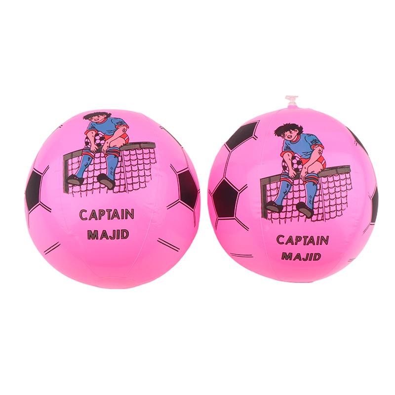 

2 шт. утолщенный ПВХ надувной пляжный футбольный мяч водные игрушки для вечеринки в бассейне кубок мира футбольный бар подвесные украшения розовый