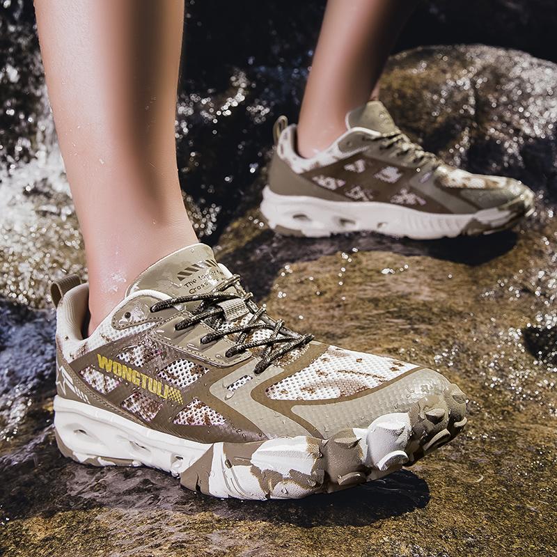 Men'S Hiking Water Shoes Breathable Mesh Sports Single Shoes Summer Outdoor Wear-Resistant Hiking And Hunting Tactical Sports Sh