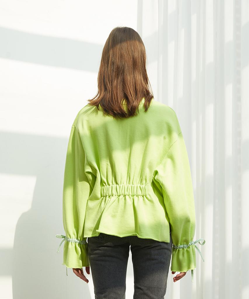 NEAR&DEAR Banding Point Sweet T-Shirt Neon Green