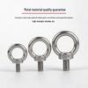 304 Stainless Steel Lifting Eye Bolt, Extended M3-M36 Round Screw