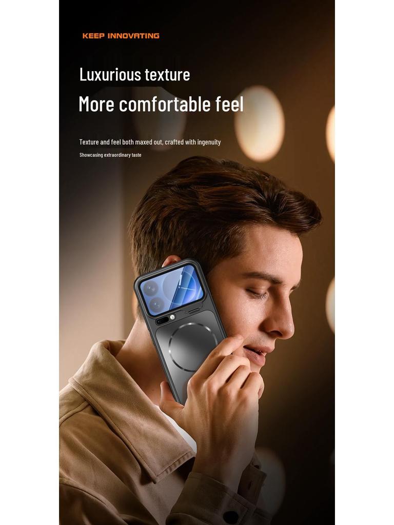 Xiaomi 17Pro Max Case with Lens Stand: Magnetic Full-Coverage Protective Shell