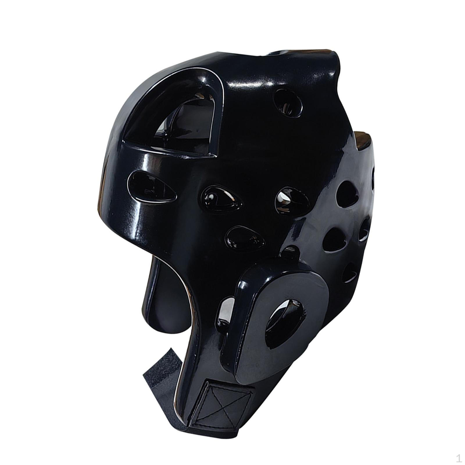 

Боксерский шлем с защитой лица Дышащий Легкий Шлем для Тхэквондо Спарринг для L